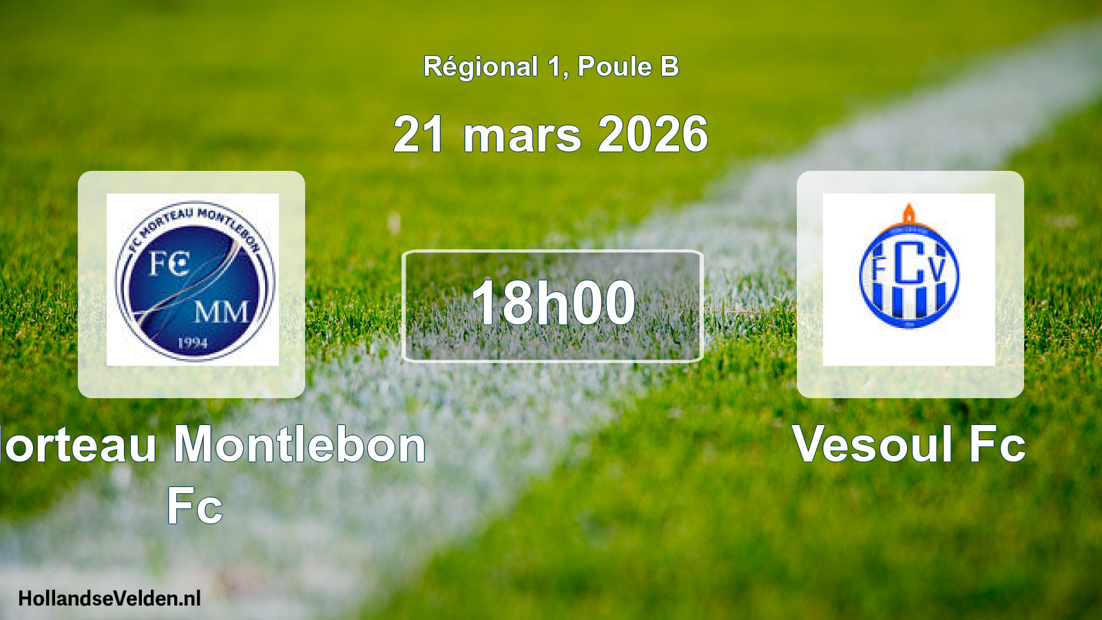 Geplande wedstrijd: Morteau Montlebon Fc - Vesoul Fc (21 maart 2026)