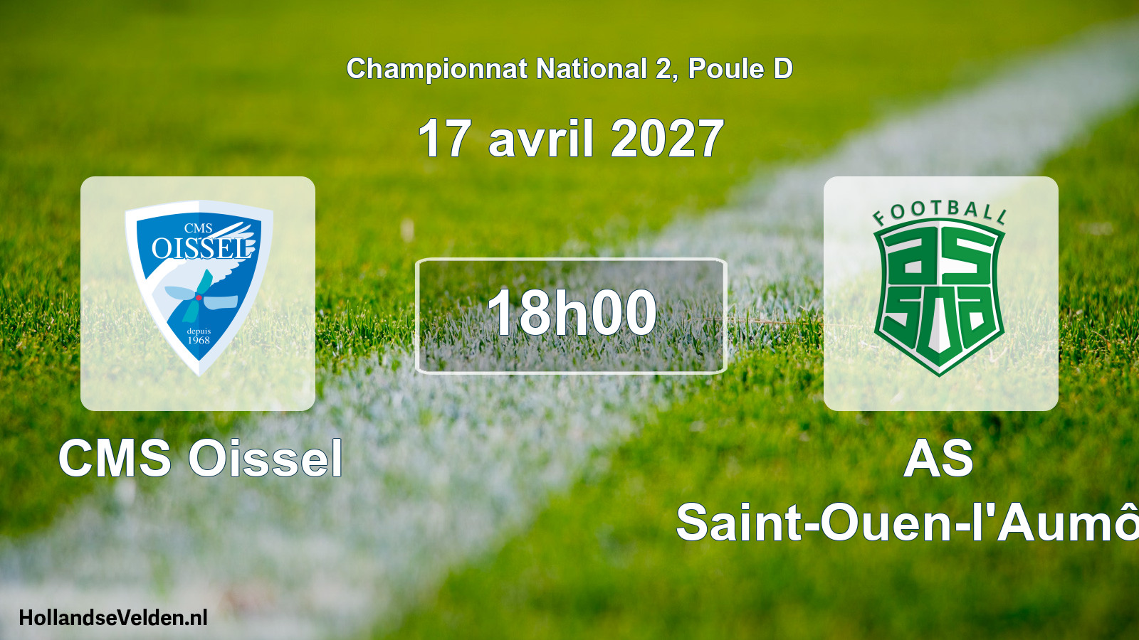 Geplande wedstrijd: CMS Oissel - AS Saint-Ouen-l'Aumône (17 april 2027)