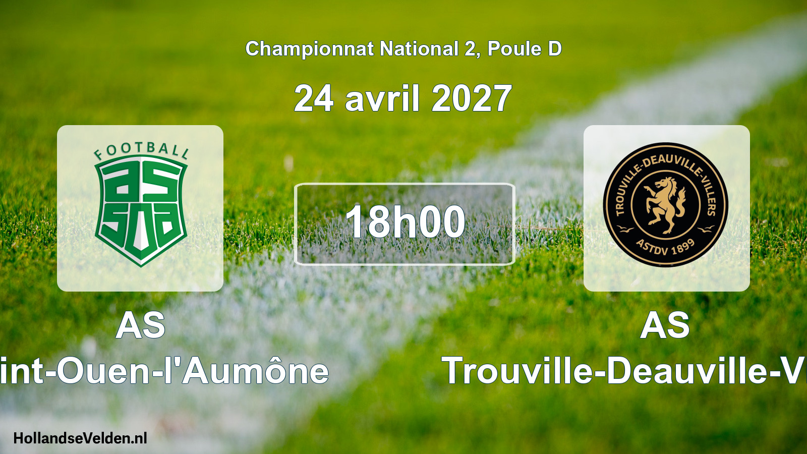 Scheduled Match: AS Saint-Ouen-l'Aumône - AS Trouville-Deauville-Villers (24 April 2027)