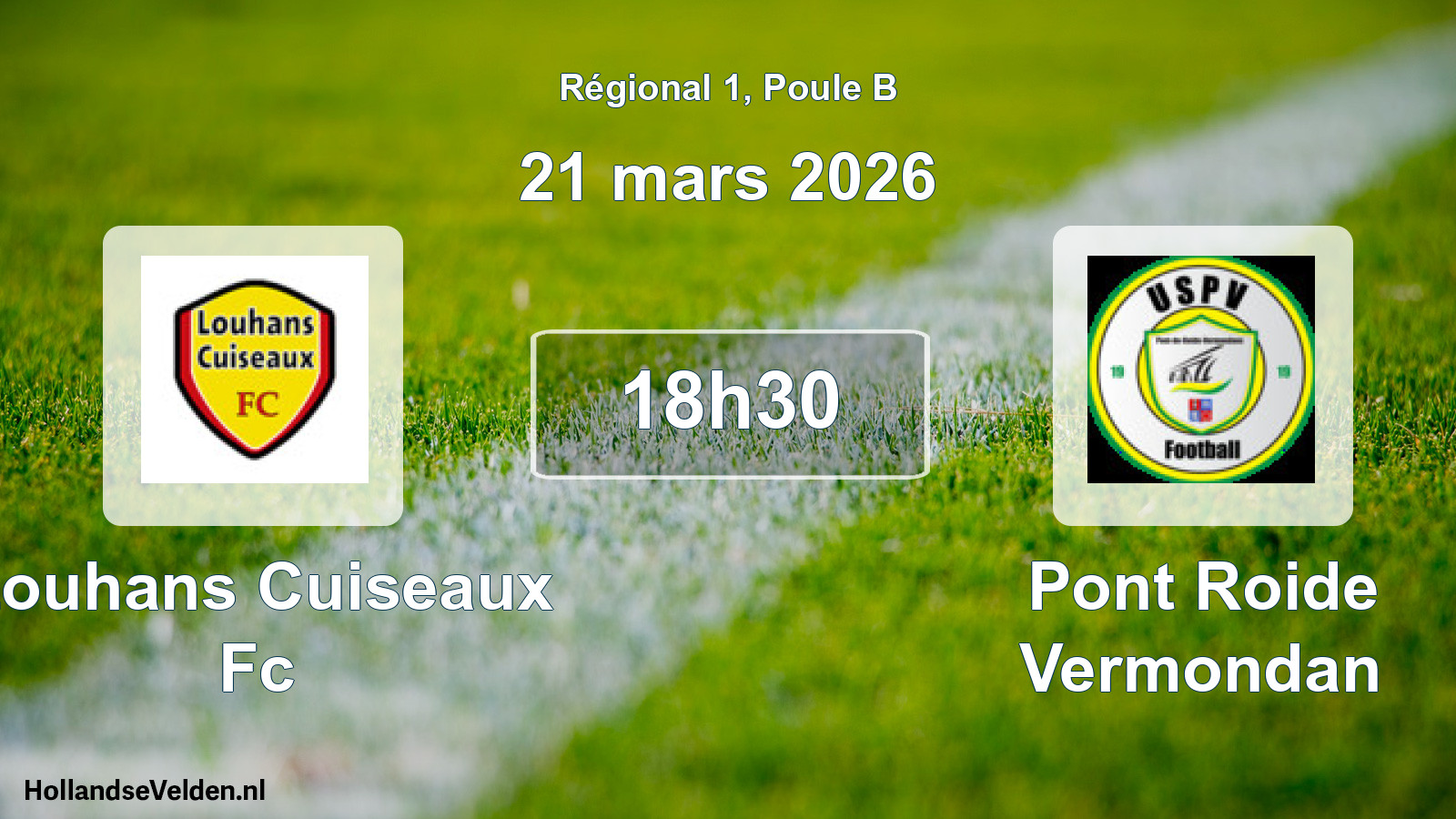 Scheduled Match: Louhans Cuiseaux Fc - Pont Roide Vermondan (21 March 2026)