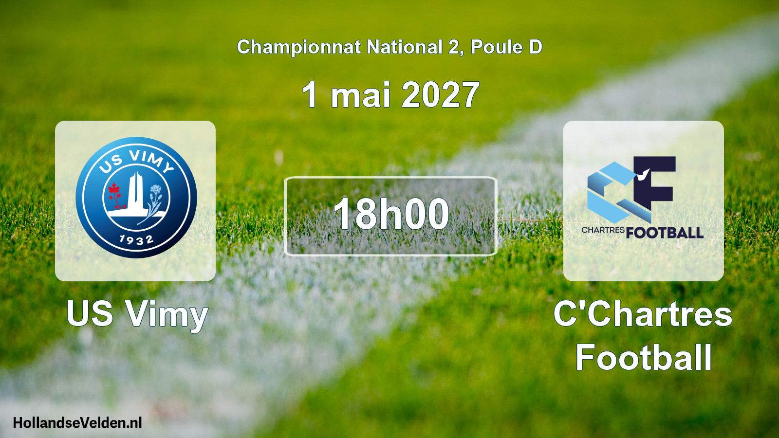 Scheduled Match: US Vimy - C'Chartres Football (1 May 2027)