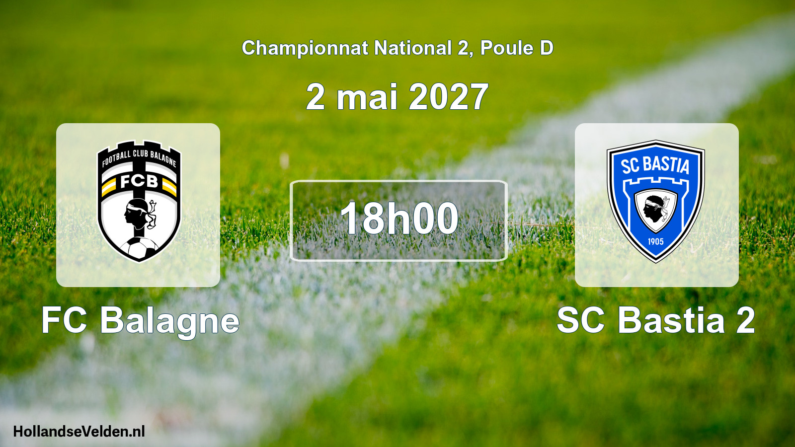Scheduled Match: FC Balagne - SC Bastia 2 (2 May 2027)