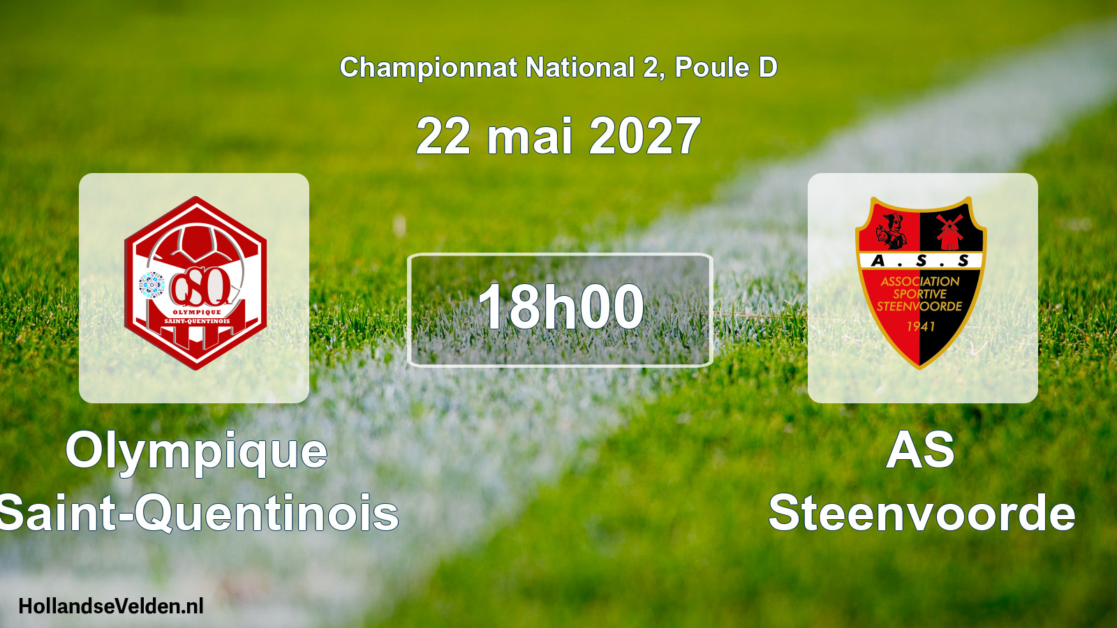 Scheduled Match: Olympique Saint-Quentinois - AS Steenvoorde (22 May 2027)
