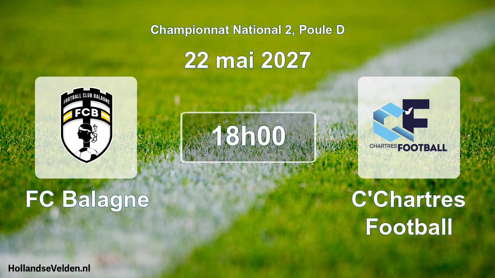 Match programmé: FC Balagne - C'Chartres Football (22 mai 2027)