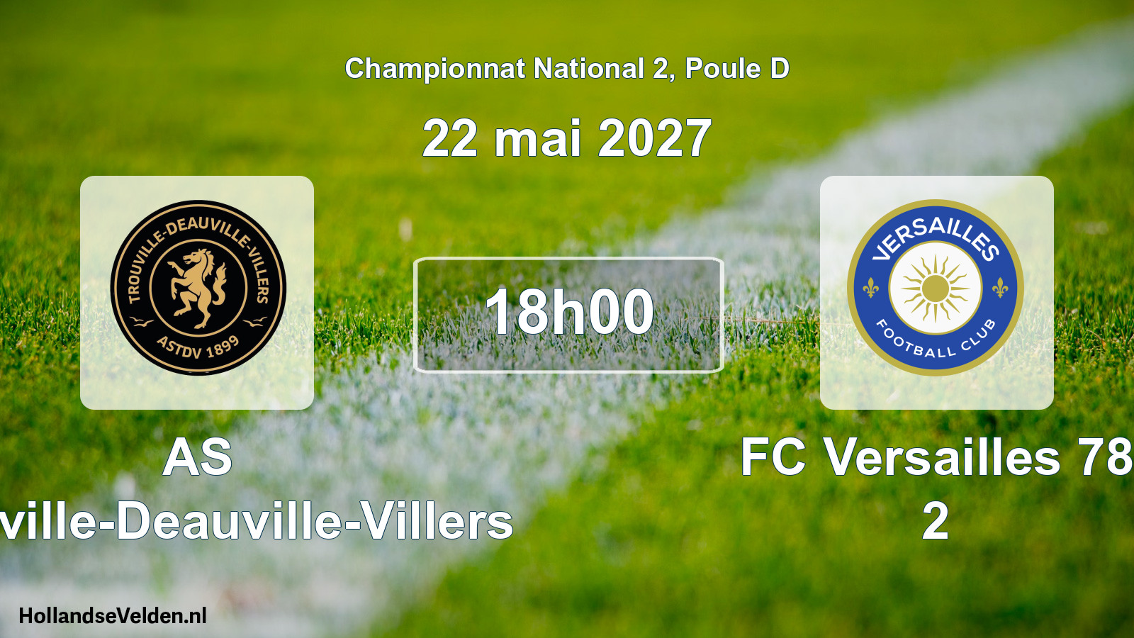 Scheduled Match: AS Trouville-Deauville-Villers - FC Versailles 78 2 (22 May 2027)