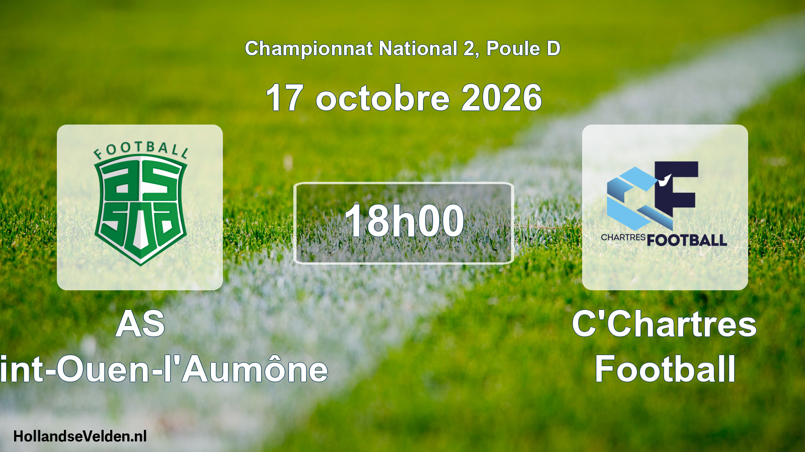 Scheduled Match: AS Saint-Ouen-l'Aumône - C'Chartres Football (17 October 2026)