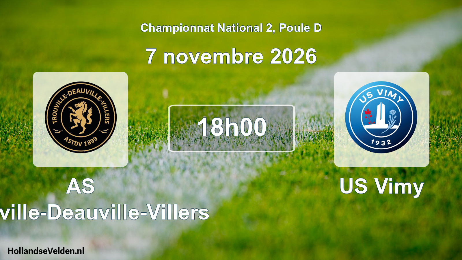 Scheduled Match: AS Trouville-Deauville-Villers - US Vimy (7 November 2026)