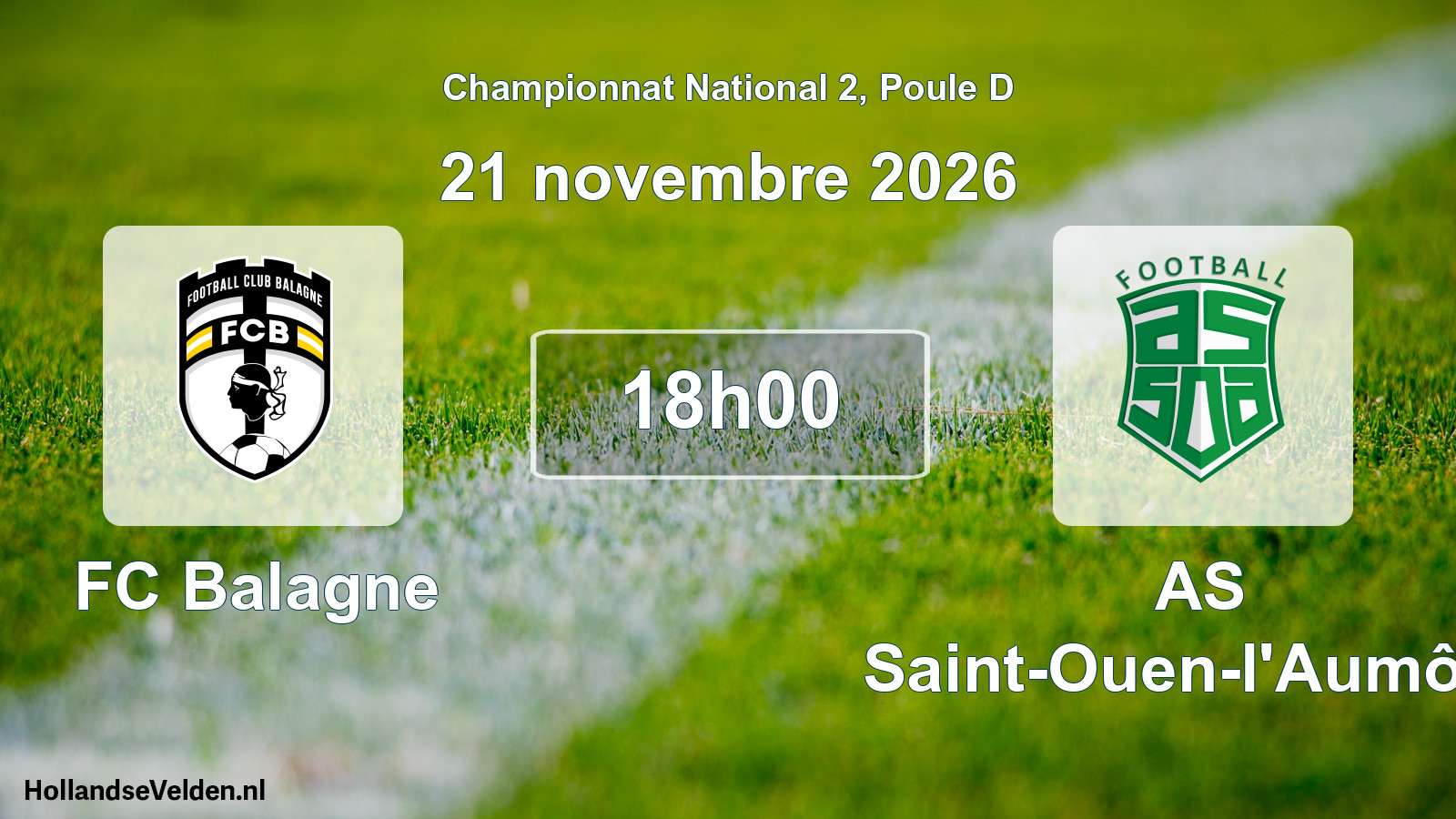 Scheduled Match: FC Balagne - AS Saint-Ouen-l'Aumône (21 November 2026)