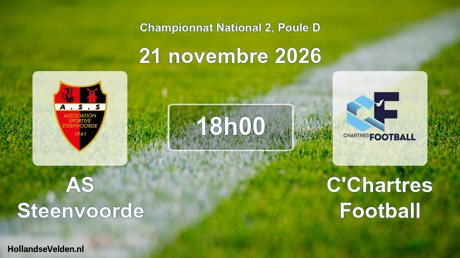 Scheduled Match: AS Steenvoorde - C'Chartres Football (21 November 2026)