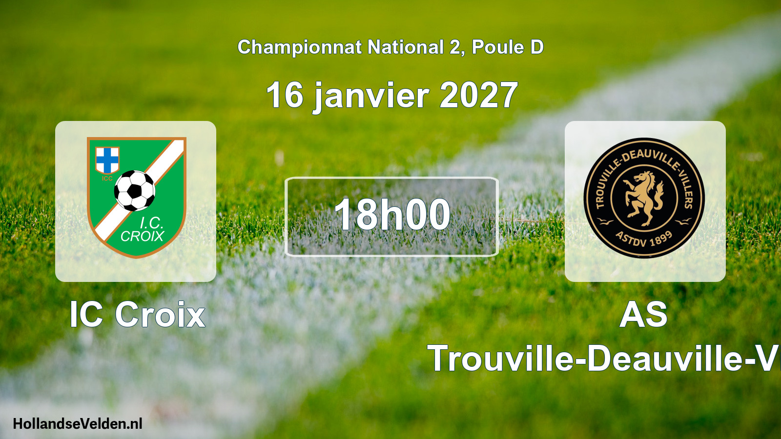 Scheduled Match: IC Croix - AS Trouville-Deauville-Villers (16 January 2027)