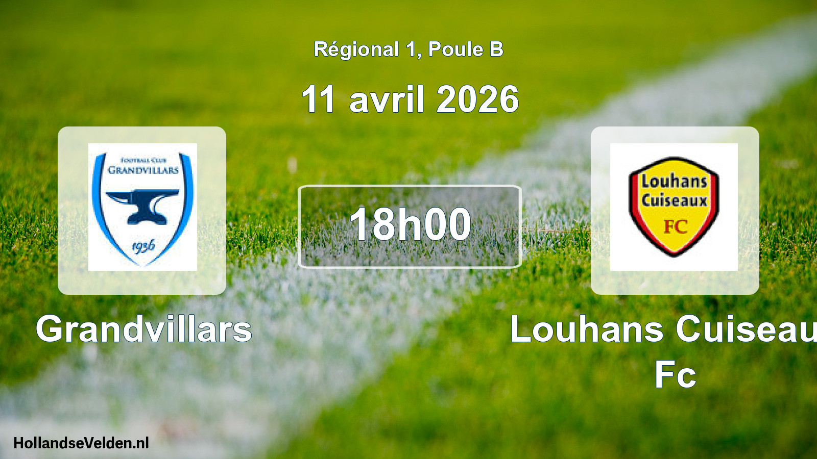 Geplande wedstrijd: Grandvillars - Louhans Cuiseaux Fc (11 avril 2026)