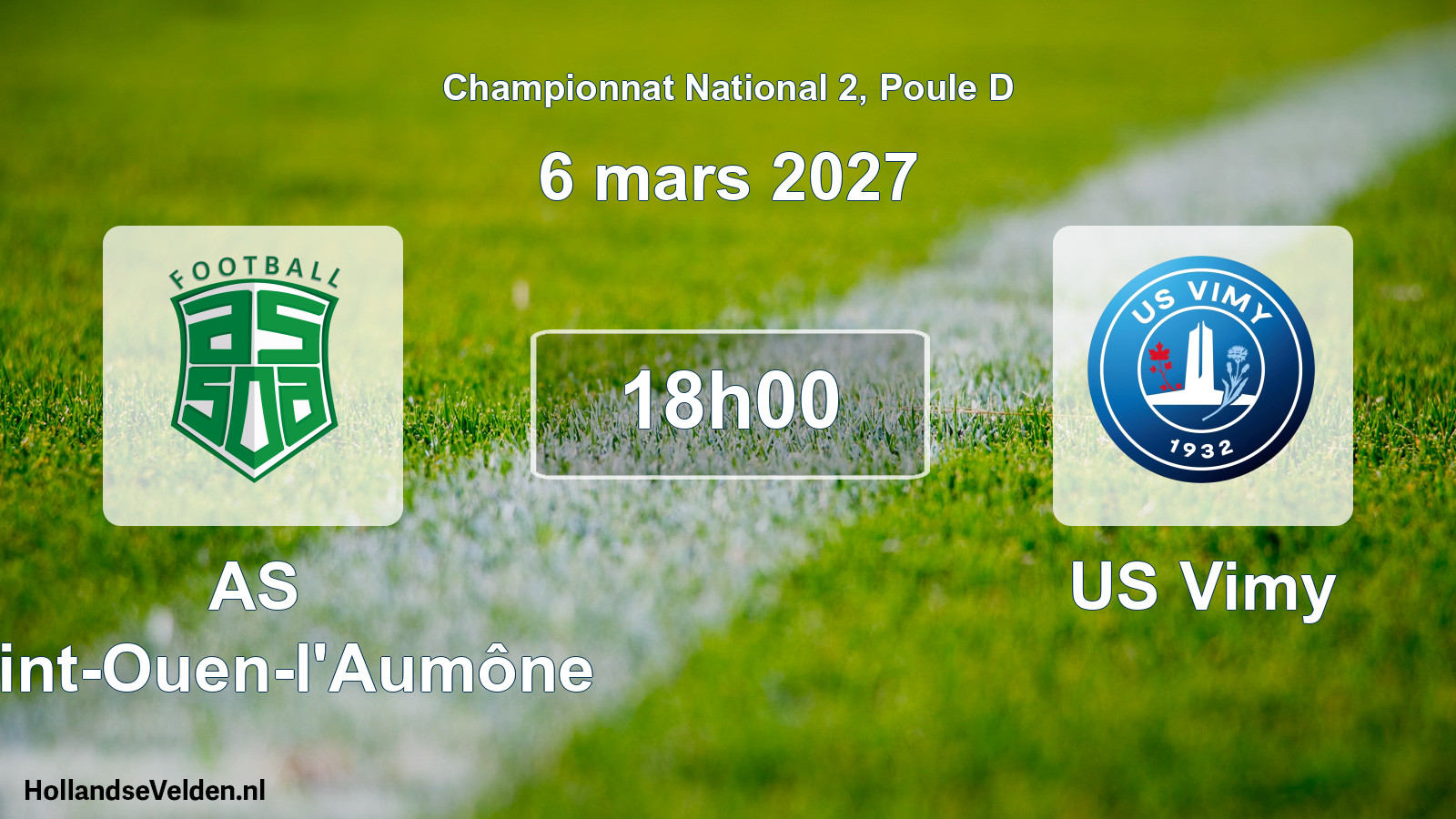 Scheduled Match: AS Saint-Ouen-l'Aumône - US Vimy (6 March 2027)