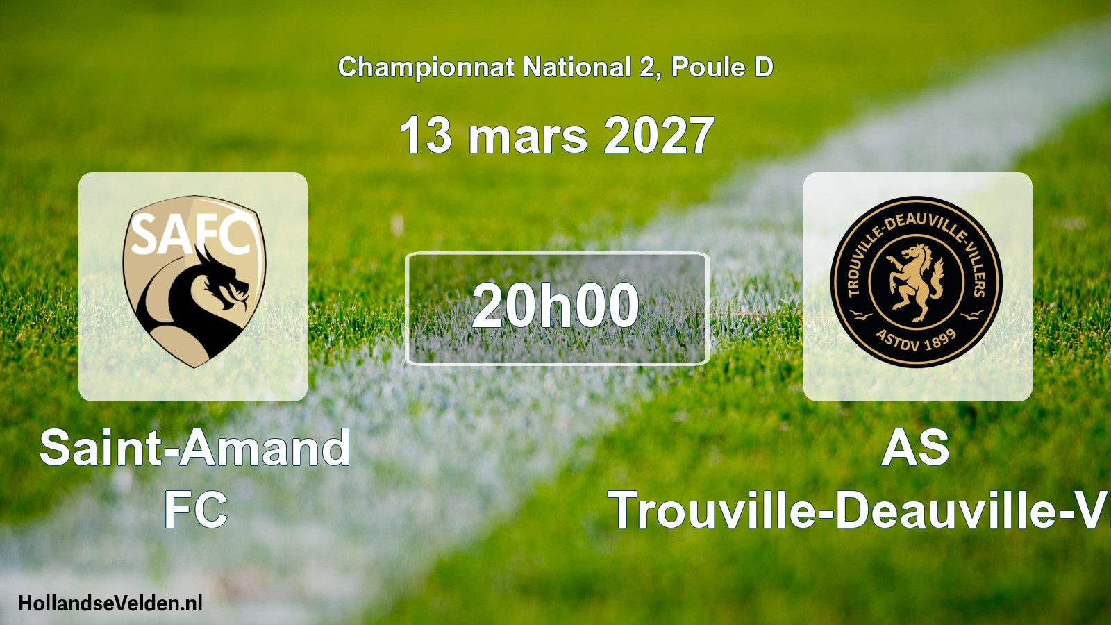 Scheduled Match: Saint-Amand FC - AS Trouville-Deauville-Villers (13 March 2027)