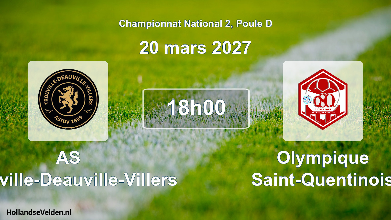Scheduled Match: AS Trouville-Deauville-Villers - Olympique Saint-Quentinois (20 March 2027)