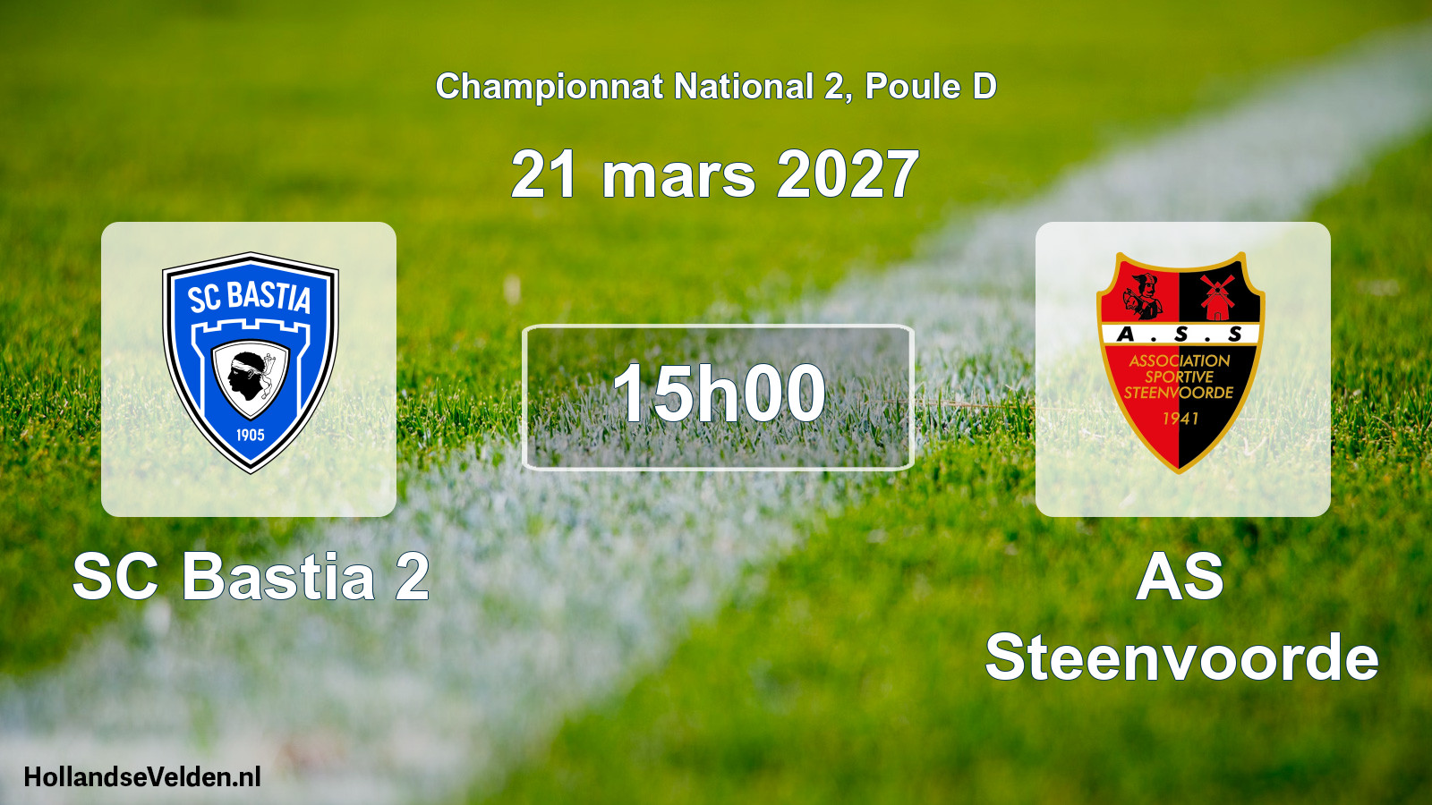 Scheduled Match: SC Bastia 2 - AS Steenvoorde (21 March 2027)