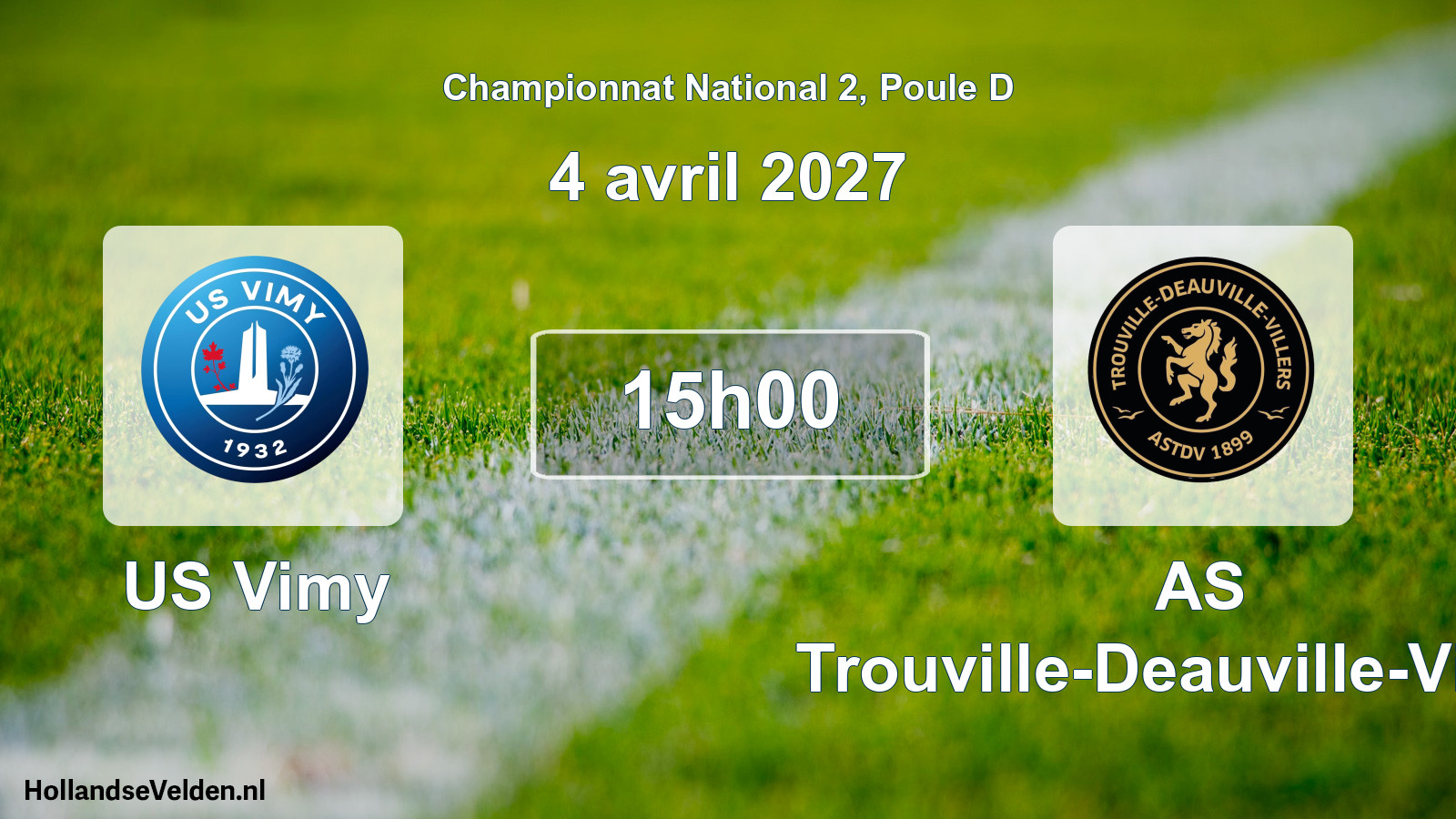 Scheduled Match: US Vimy - AS Trouville-Deauville-Villers (4 April 2027)