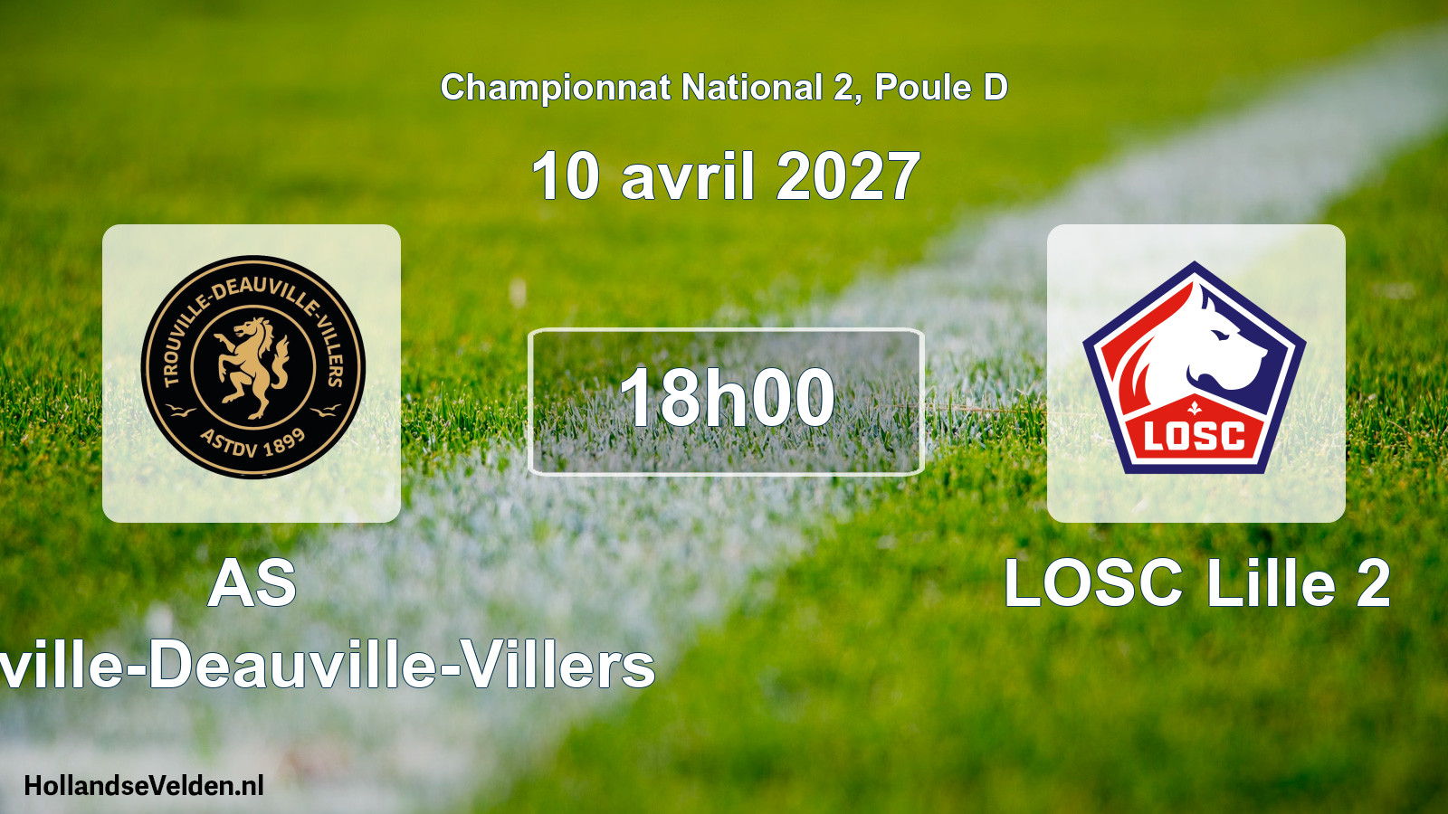 Scheduled Match: AS Trouville-Deauville-Villers - LOSC Lille 2 (10 April 2027)