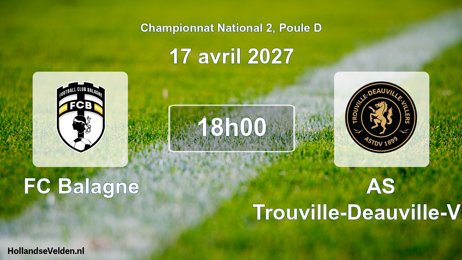 Scheduled Match: FC Balagne - AS Trouville-Deauville-Villers (17 April 2027)