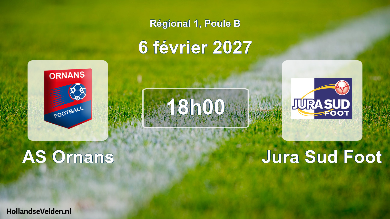 Match programmé: AS Ornans - Jura Sud Foot (6 février 2027)