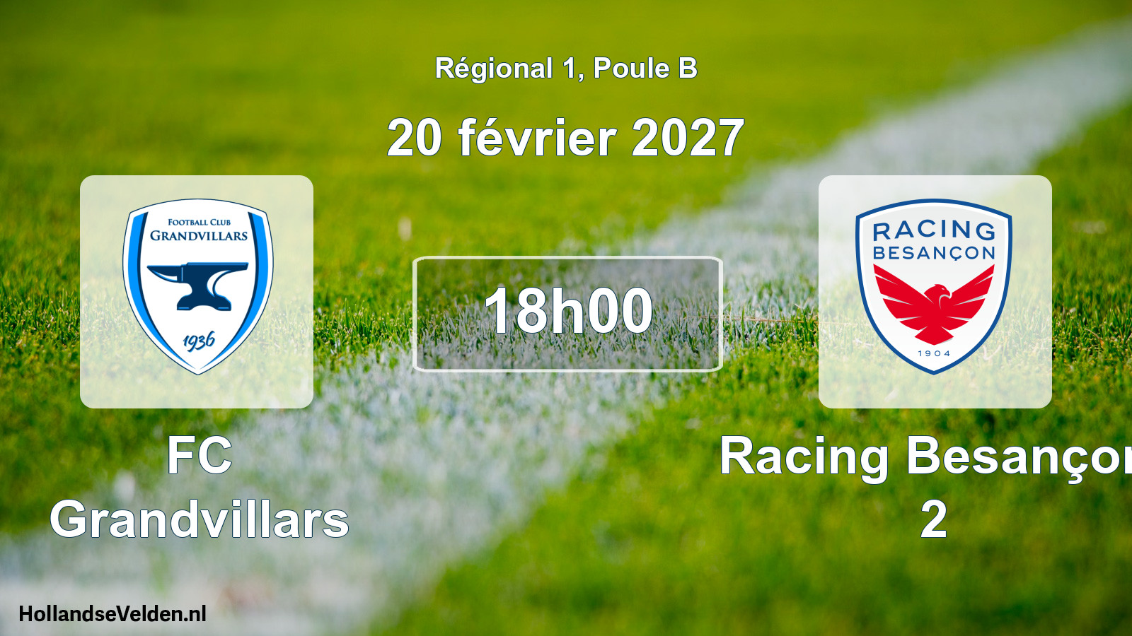 Scheduled Match: FC Grandvillars - Racing Besançon 2 (20 February 2027)