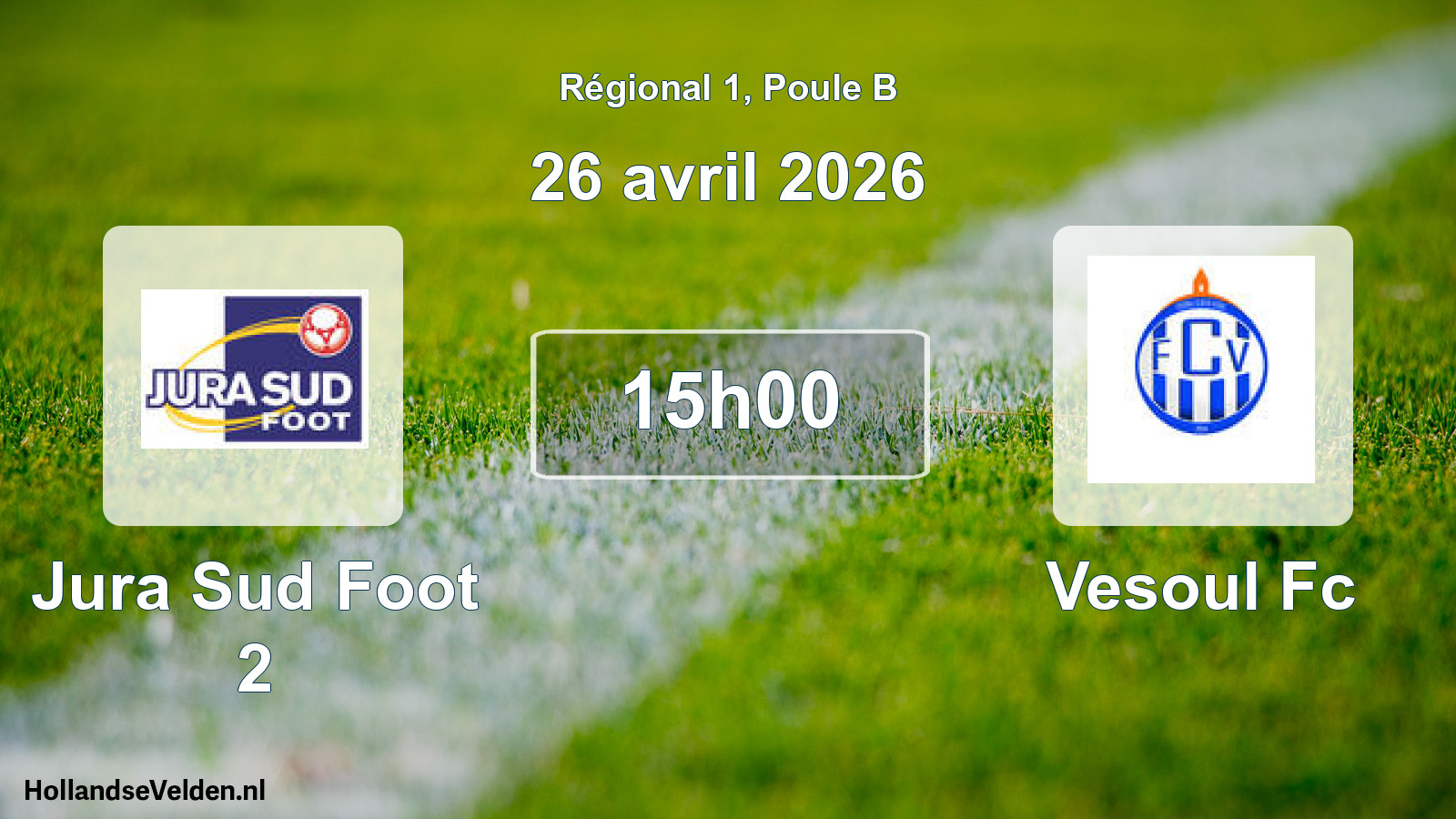 Geplande wedstrijd: Jura Sud Foot 2 - Vesoul Fc (26 april 2026)