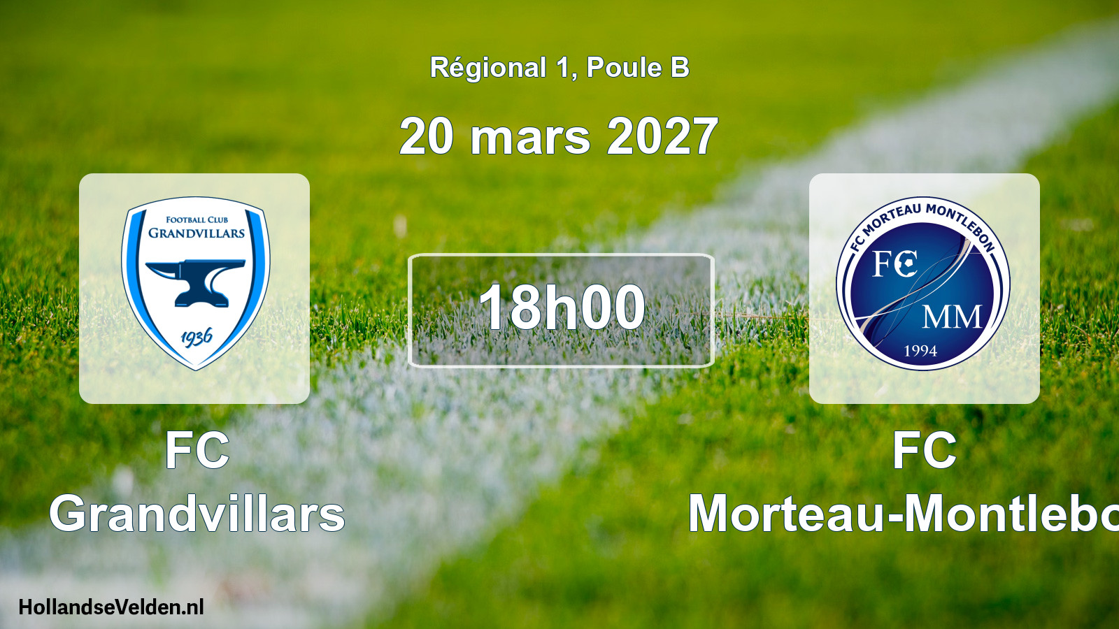 Scheduled Match: FC Grandvillars - FC Morteau-Montlebon (20 March 2027)