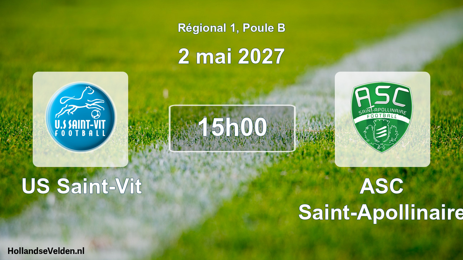 Scheduled Match: US Saint-Vit - ASC Saint-Apollinaire (2 May 2027)
