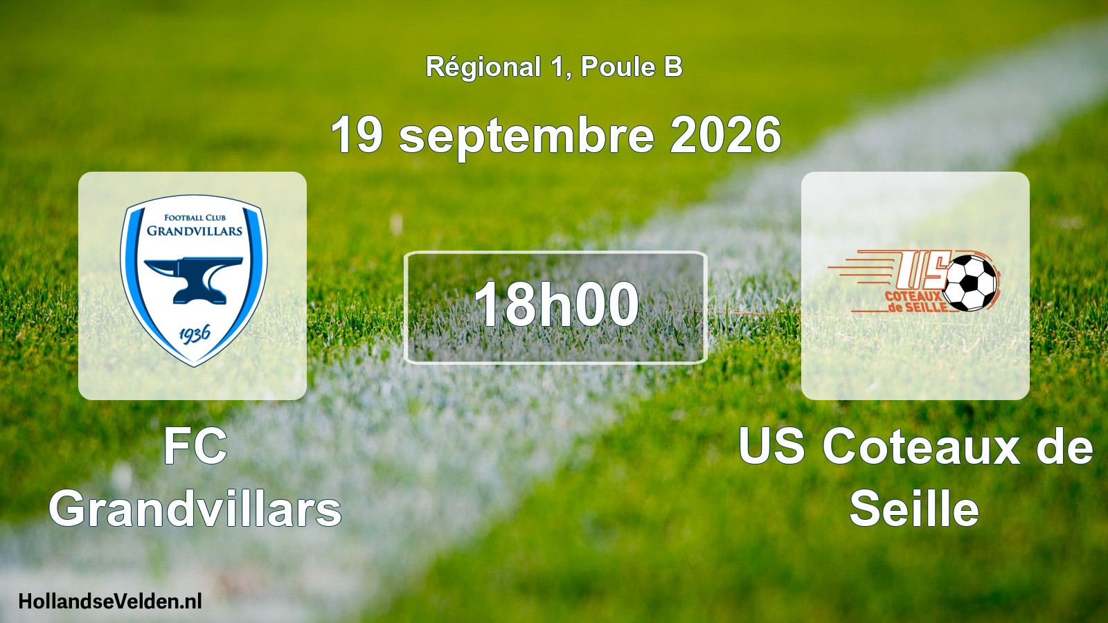 Scheduled Match: FC Grandvillars - US Coteaux de Seille (19 September 2026)