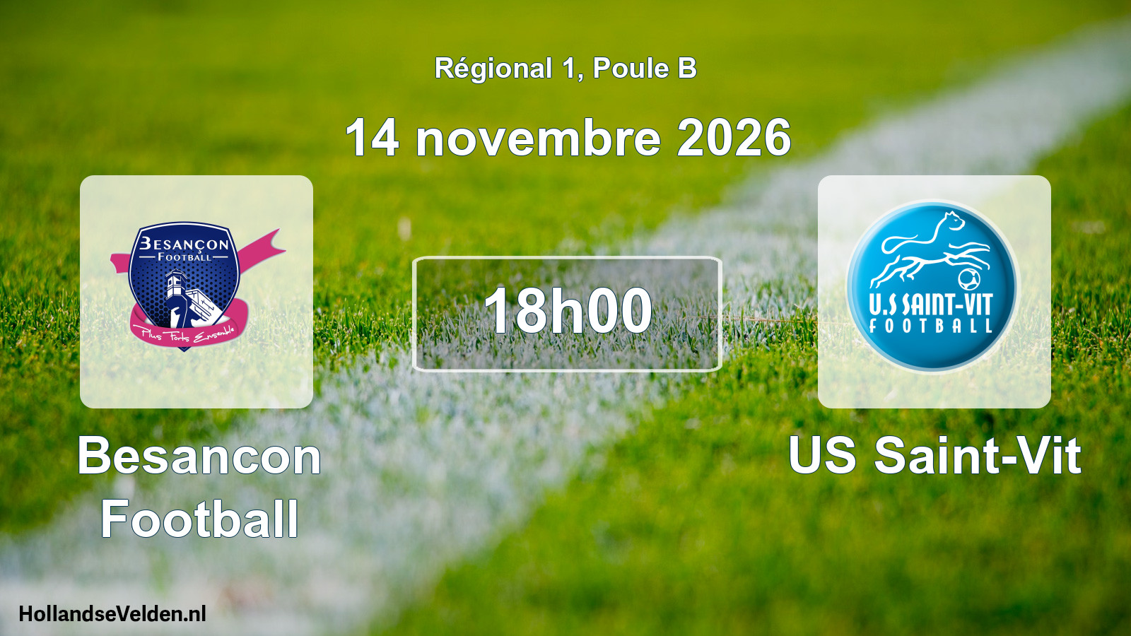 Scheduled Match: Besancon Football - US Saint-Vit (14 November 2026)