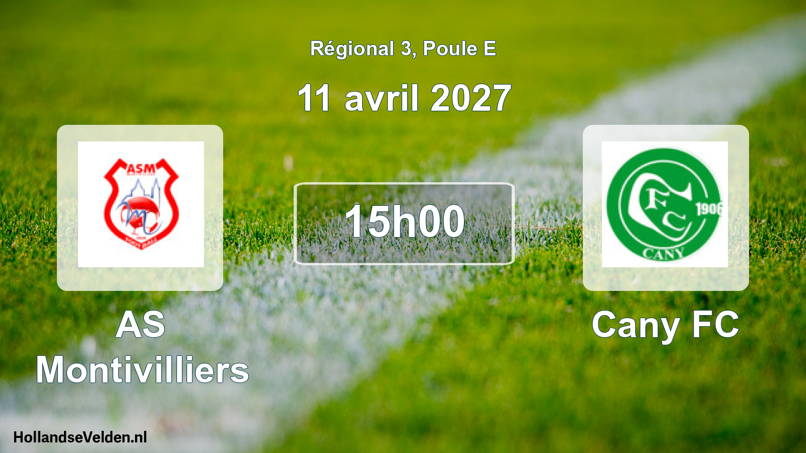 Scheduled Match: AS Montivilliers - Cany FC (11 April 2027)