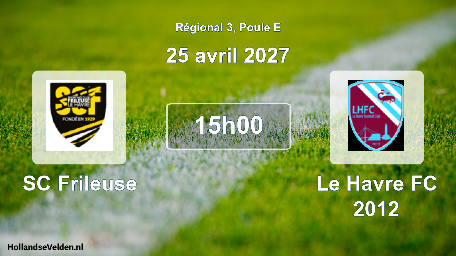 Scheduled Match: SC Frileuse - Le Havre FC 2012 (25 April 2027)