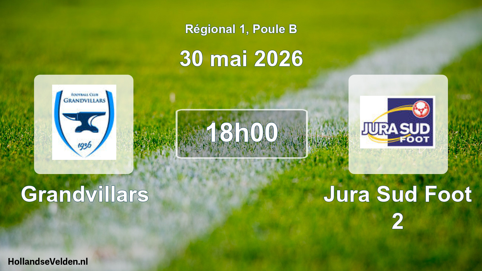 Scheduled Match: Grandvillars - Jura Sud Foot 2 (30 May 2026)