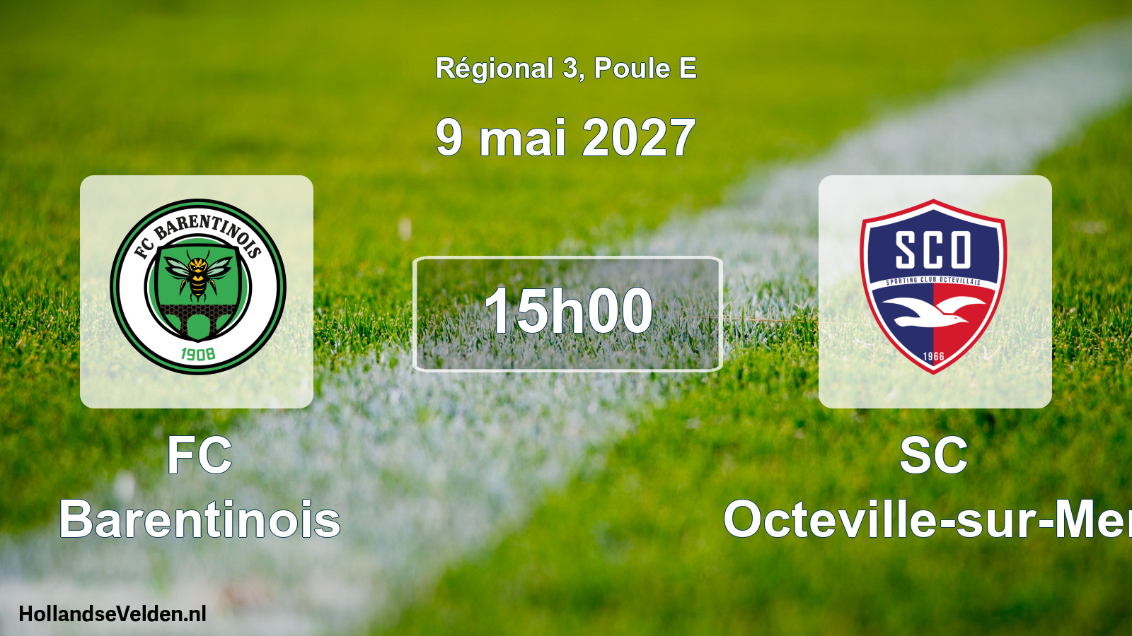 Scheduled Match: FC Barentinois - SC Octeville-sur-Mer (9 May 2027)
