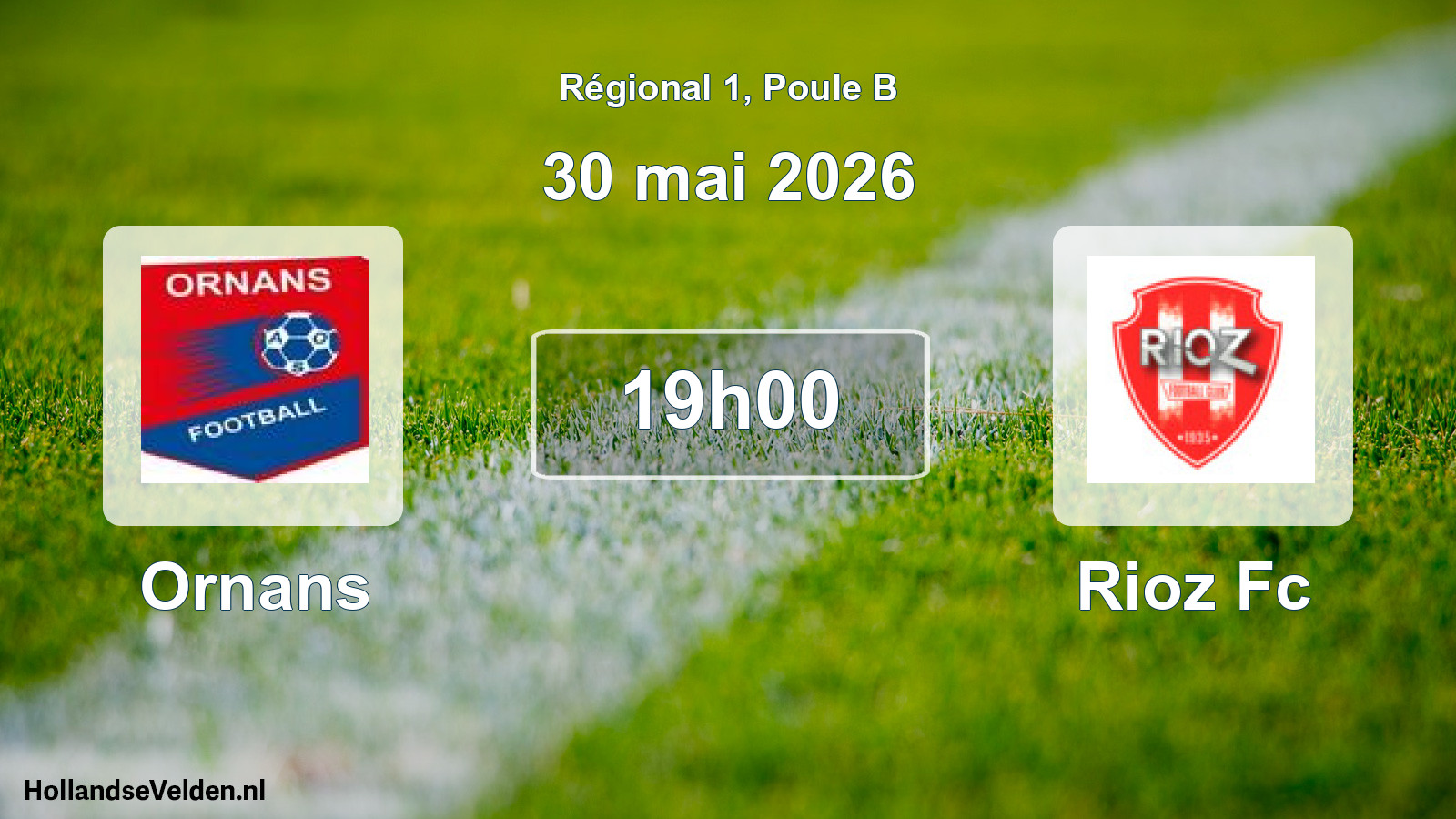 Scheduled Match: Ornans - Rioz Fc (30 May 2026)