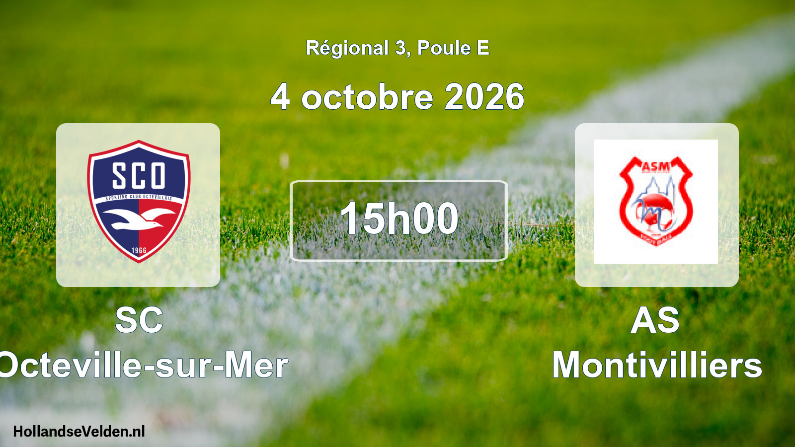 Scheduled Match: SC Octeville-sur-Mer - AS Montivilliers (4 October 2026)