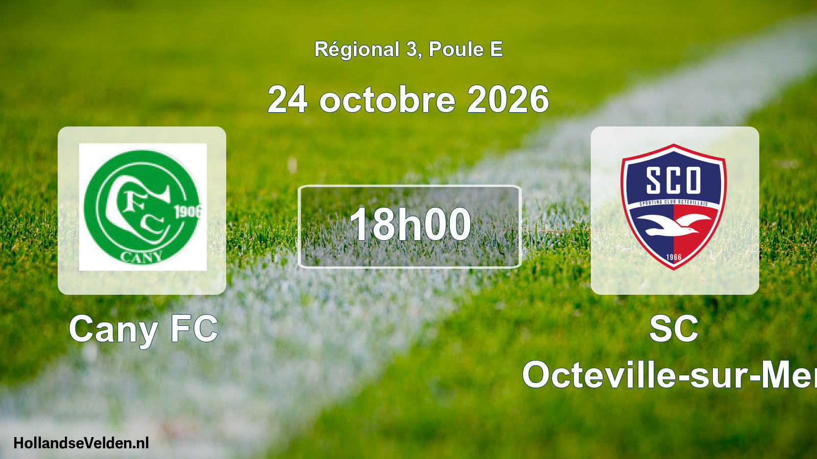 Scheduled Match: Cany FC - SC Octeville-sur-Mer (24 October 2026)