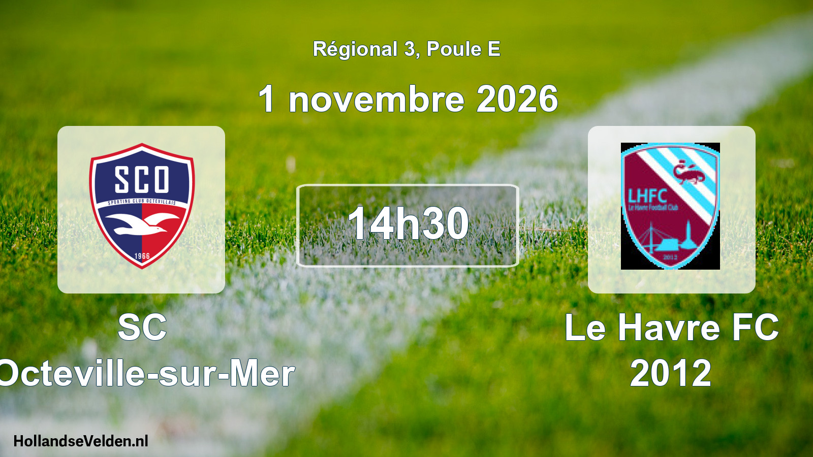 Scheduled Match: SC Octeville-sur-Mer - Le Havre FC 2012 (1 November 2026)