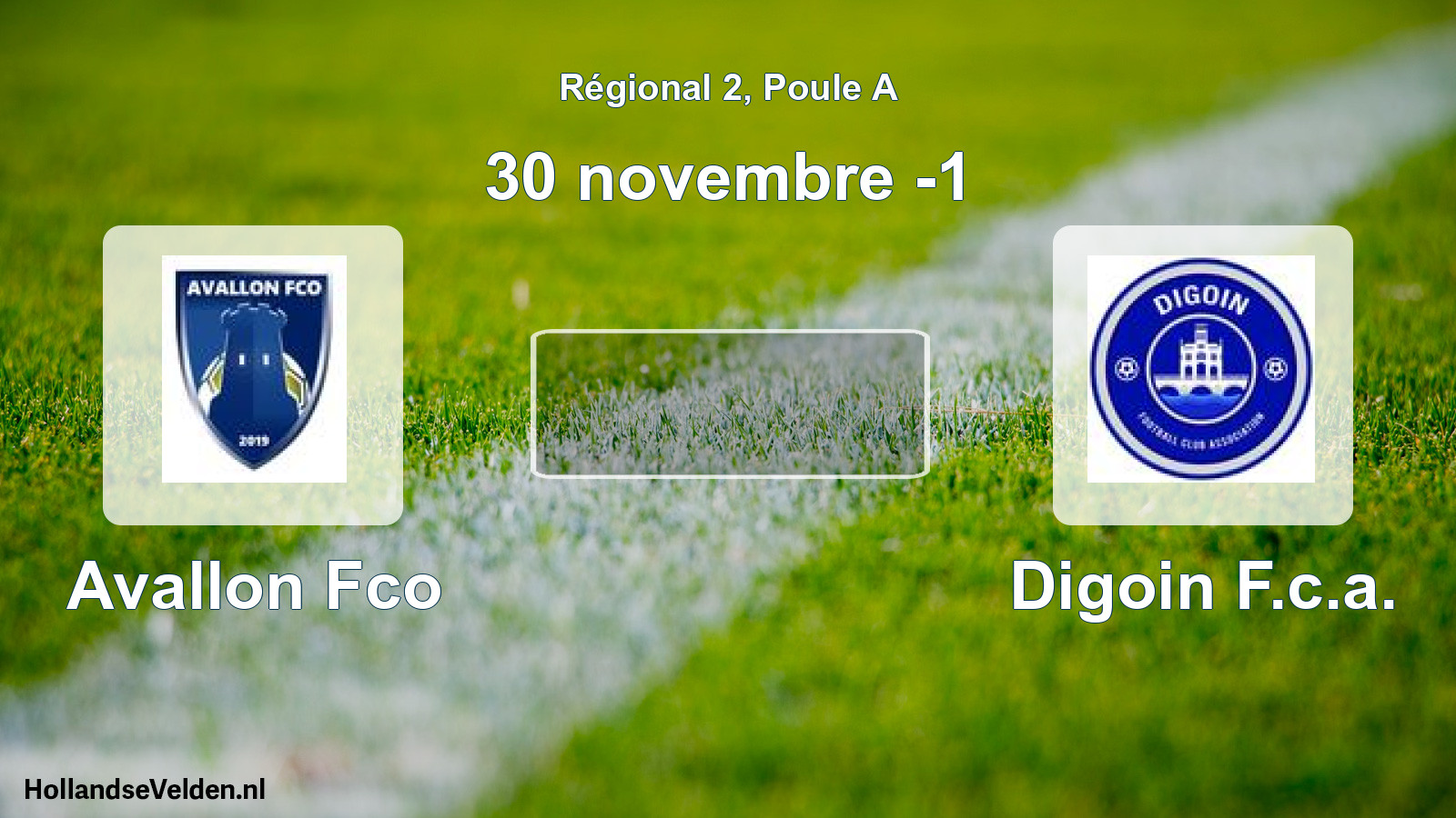 Geplande wedstrijd: Avallon Fco - Digoin F.c.a. (30 novembre -1)