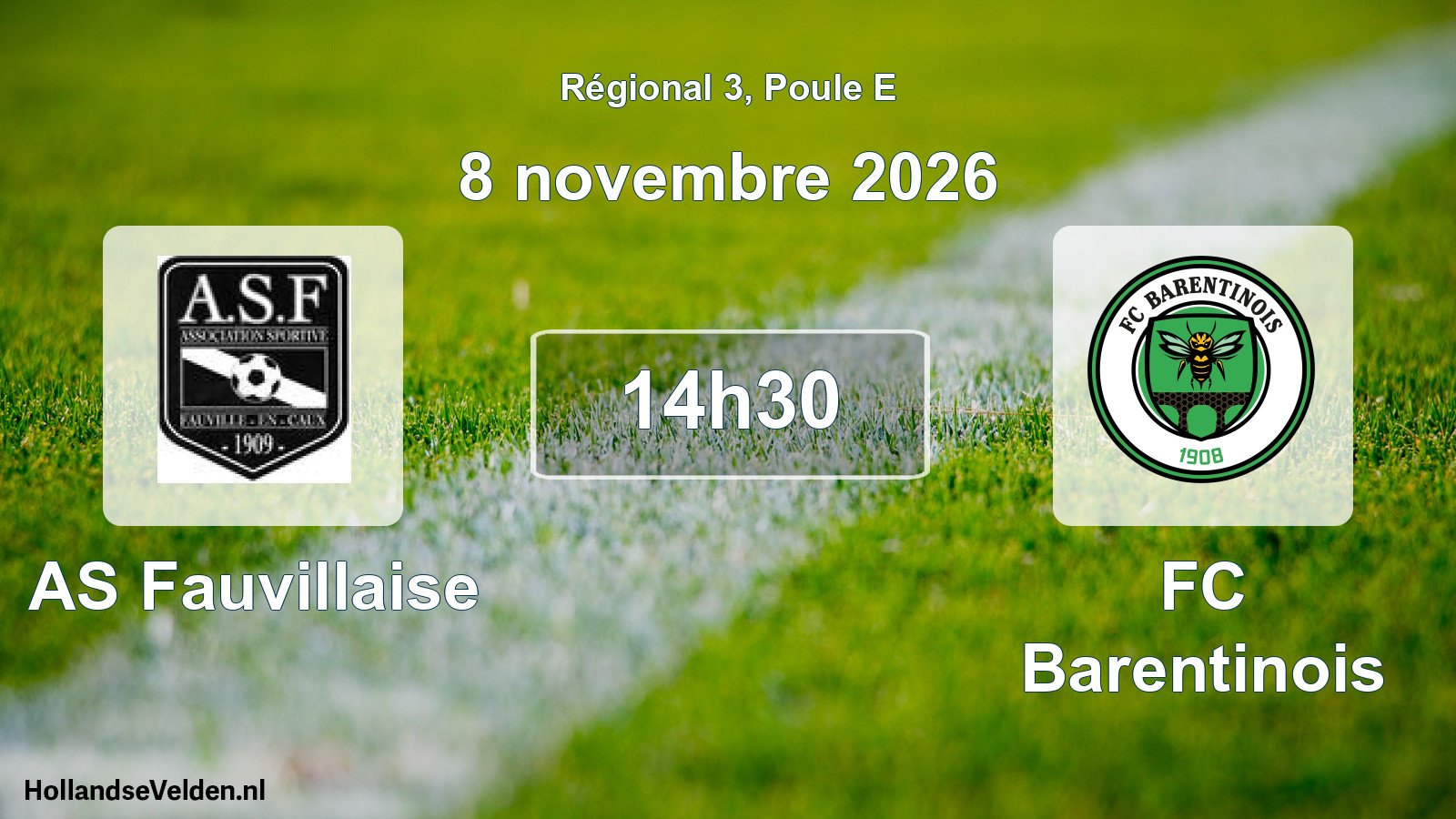 Scheduled Match: AS Fauvillaise - FC Barentinois (8 November 2026)