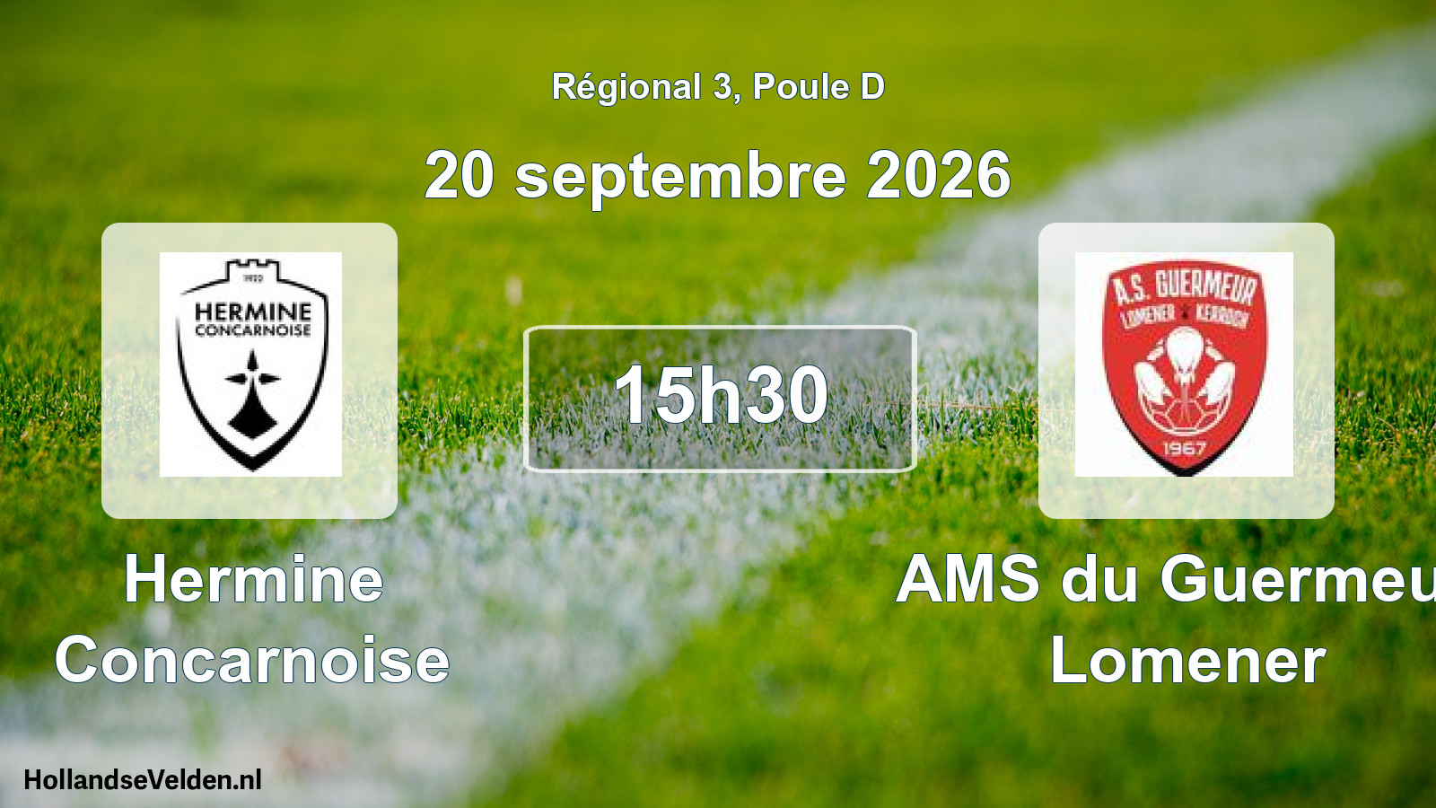 Scheduled Match: Hermine Concarnoise - AMS du Guermeur Lomener (20 September 2026)