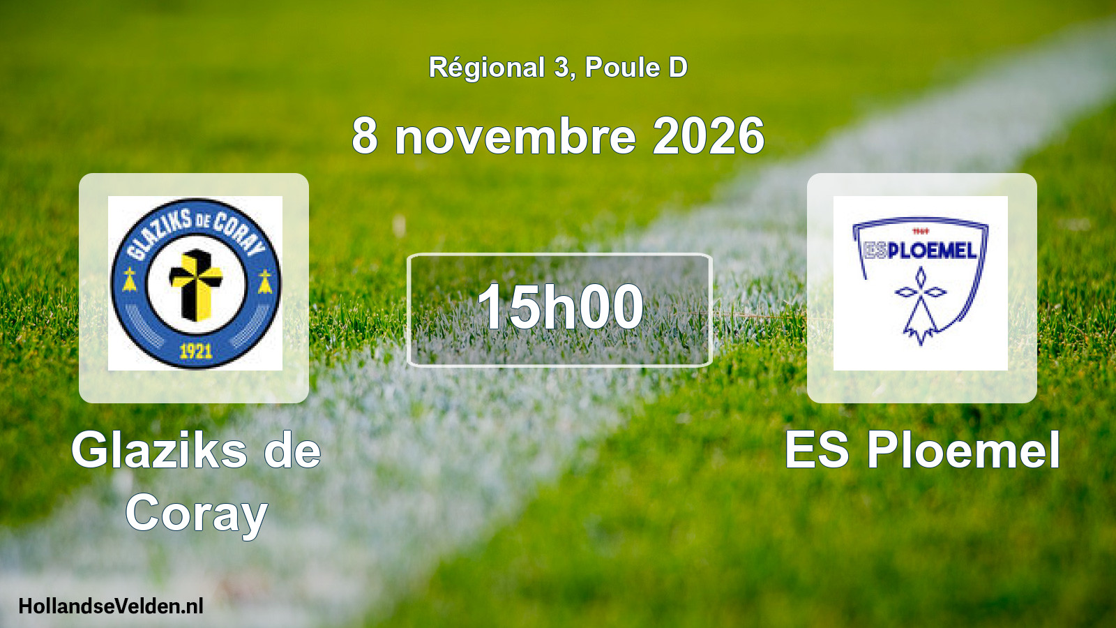 Scheduled Match: Glaziks de Coray - ES Ploemel (8 November 2026)