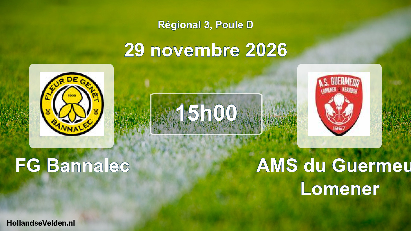 Scheduled Match: FG Bannalec - AMS du Guermeur Lomener (29 November 2026)