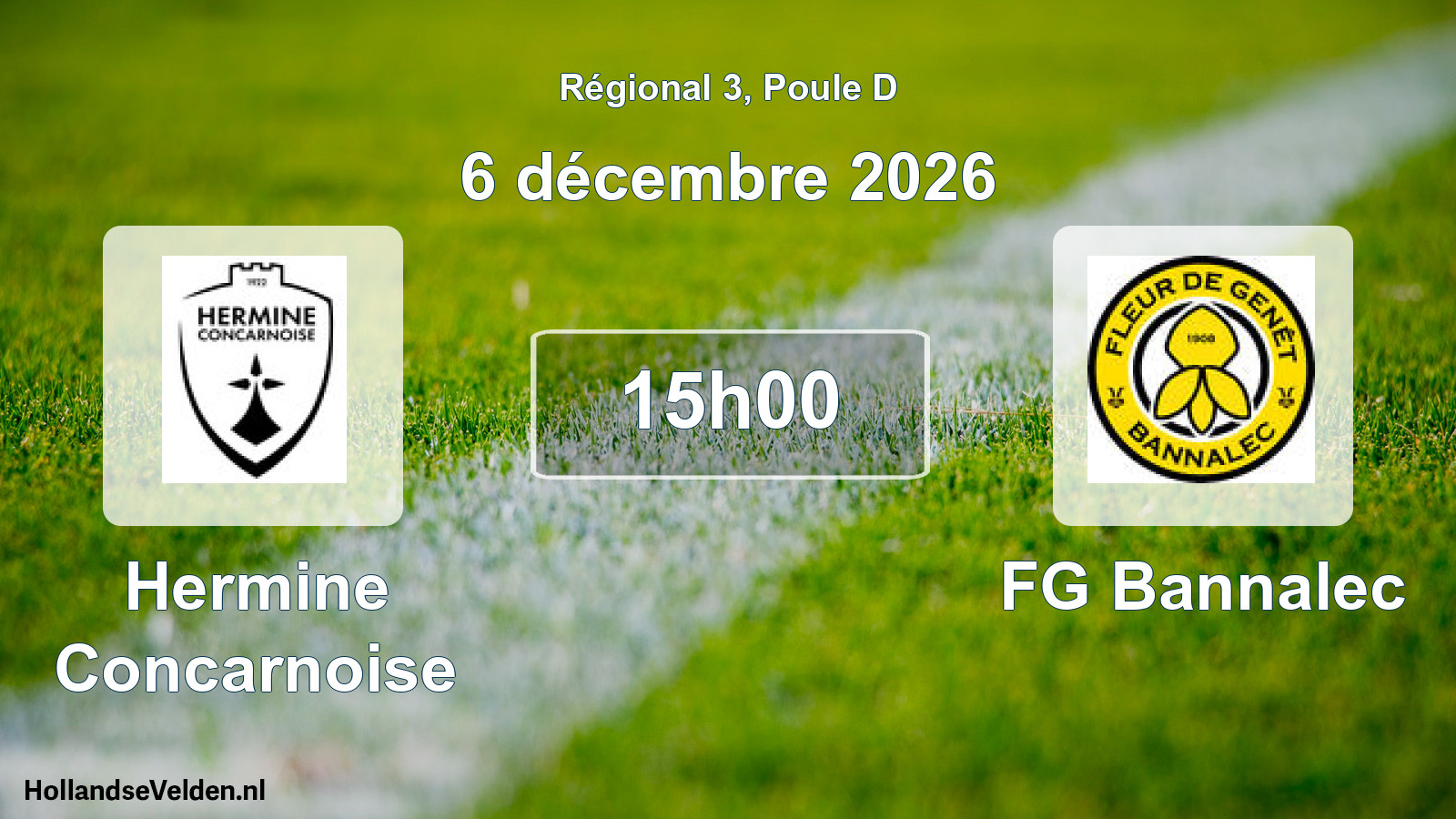 Scheduled Match: Hermine Concarnoise - FG Bannalec (6 December 2026)
