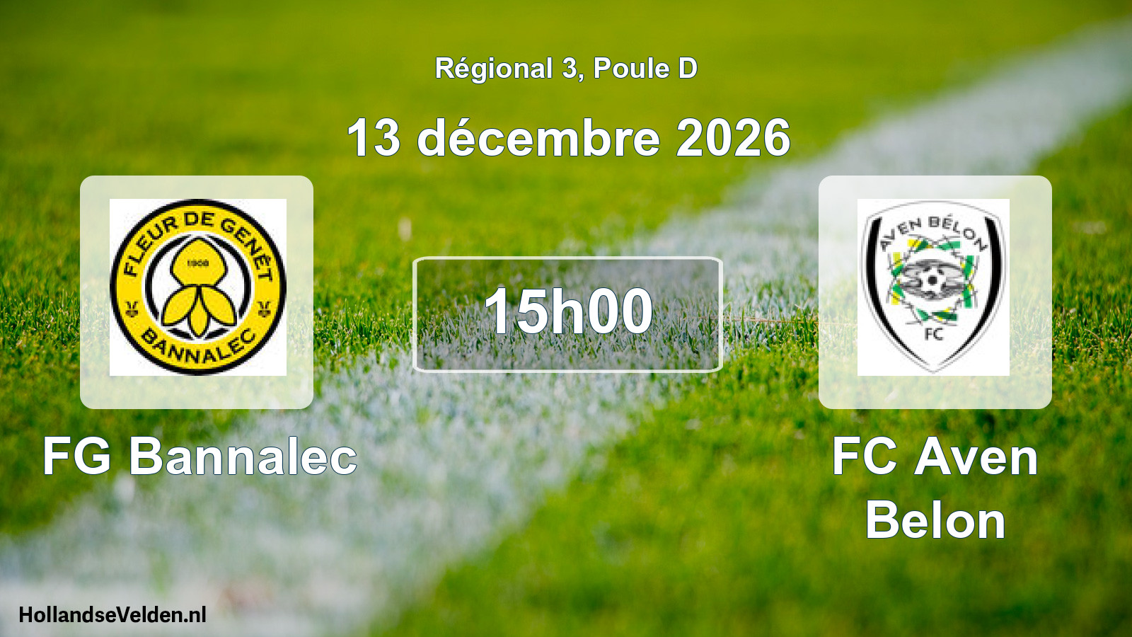 Scheduled Match: FG Bannalec - FC Aven Belon (13 December 2026)