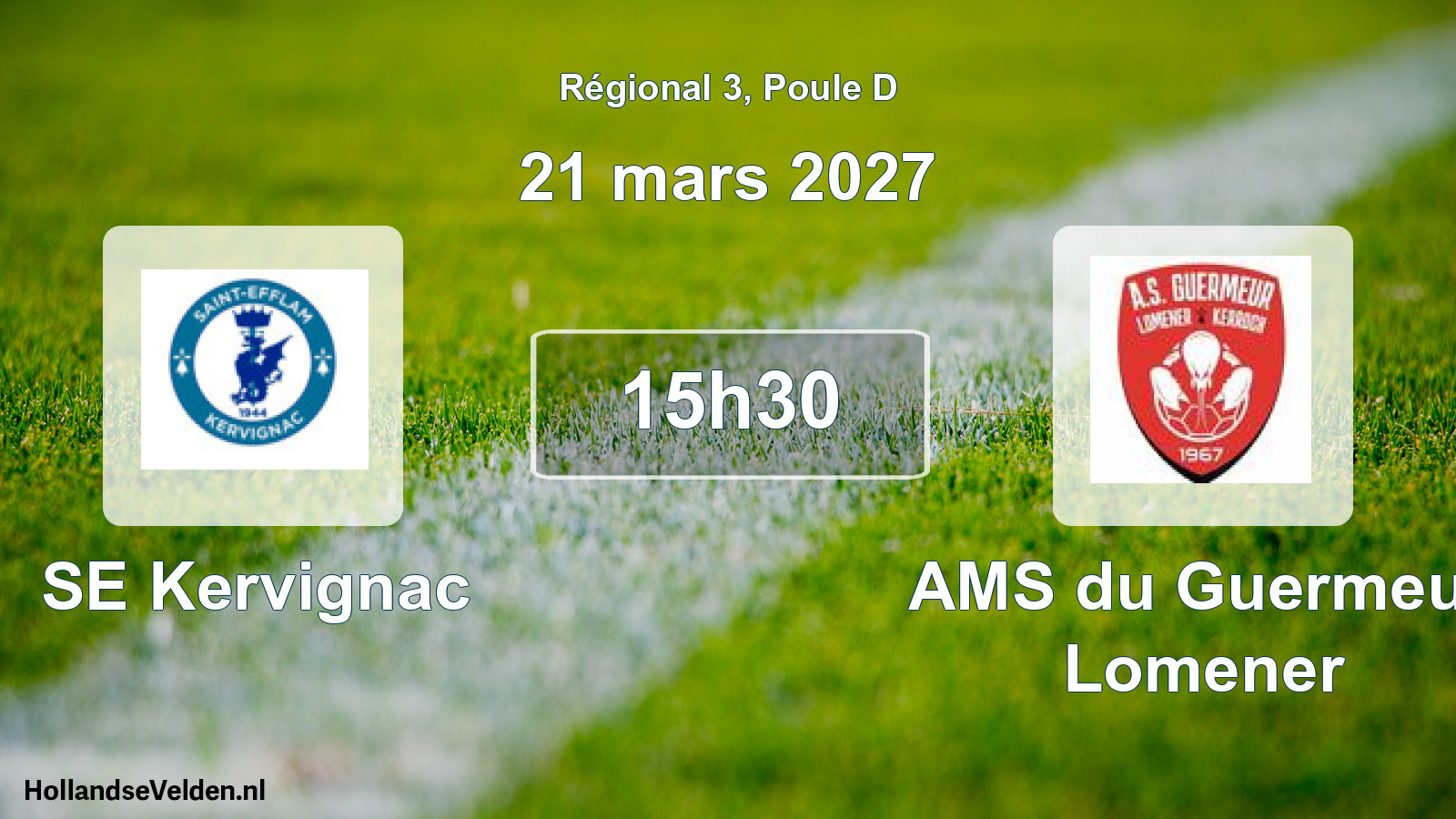 Match programmé: SE Kervignac - AMS du Guermeur Lomener (21 mars 2027)