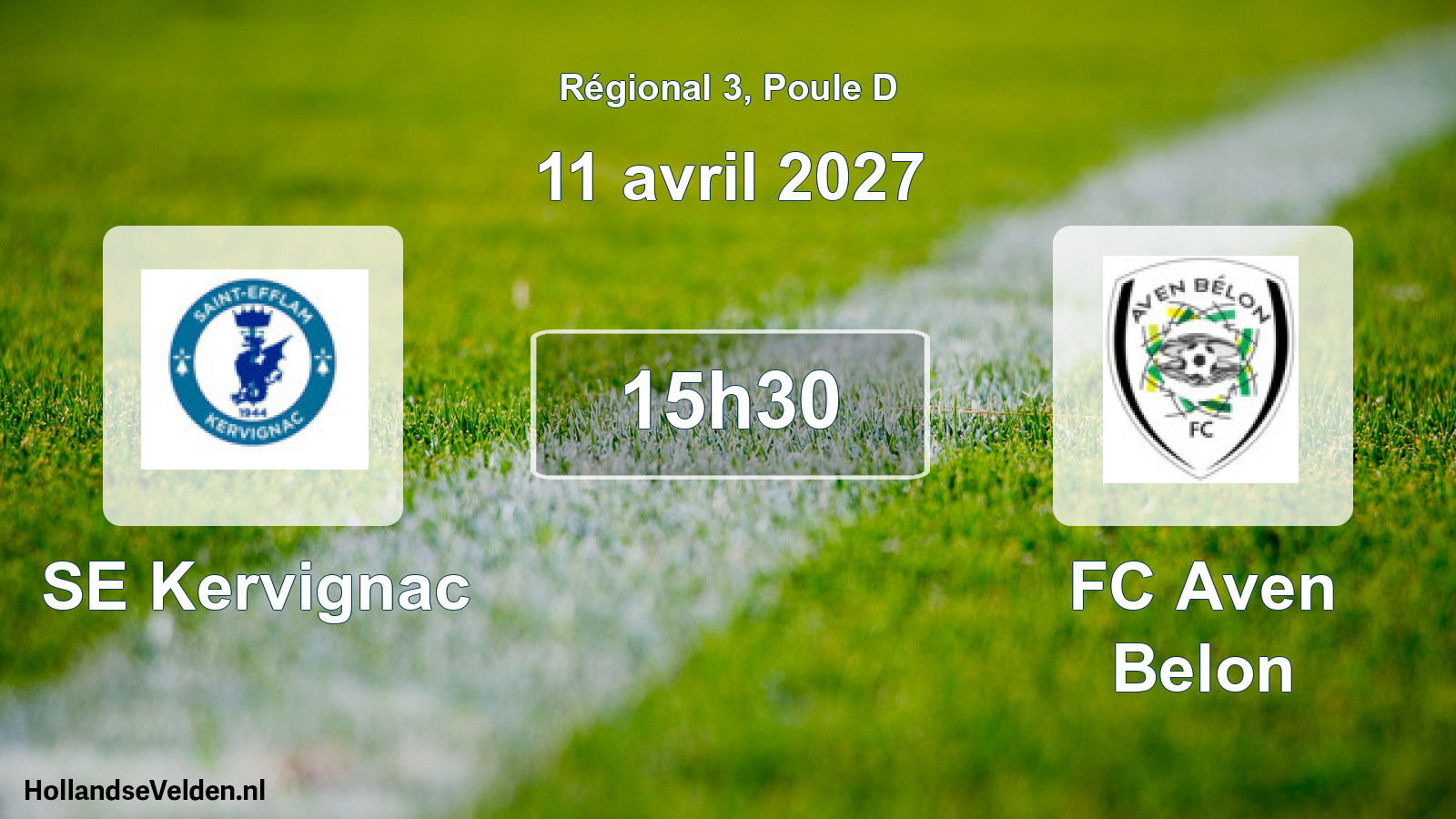 Scheduled Match: SE Kervignac - FC Aven Belon (11 April 2027)