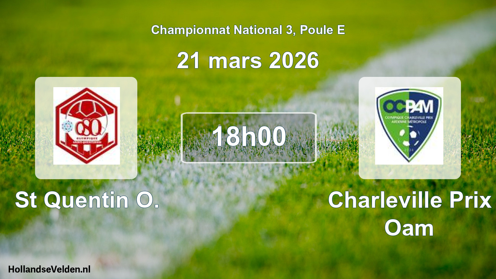 Geplande wedstrijd: St Quentin O. - Charleville Prix Oam (21 maart 2026)