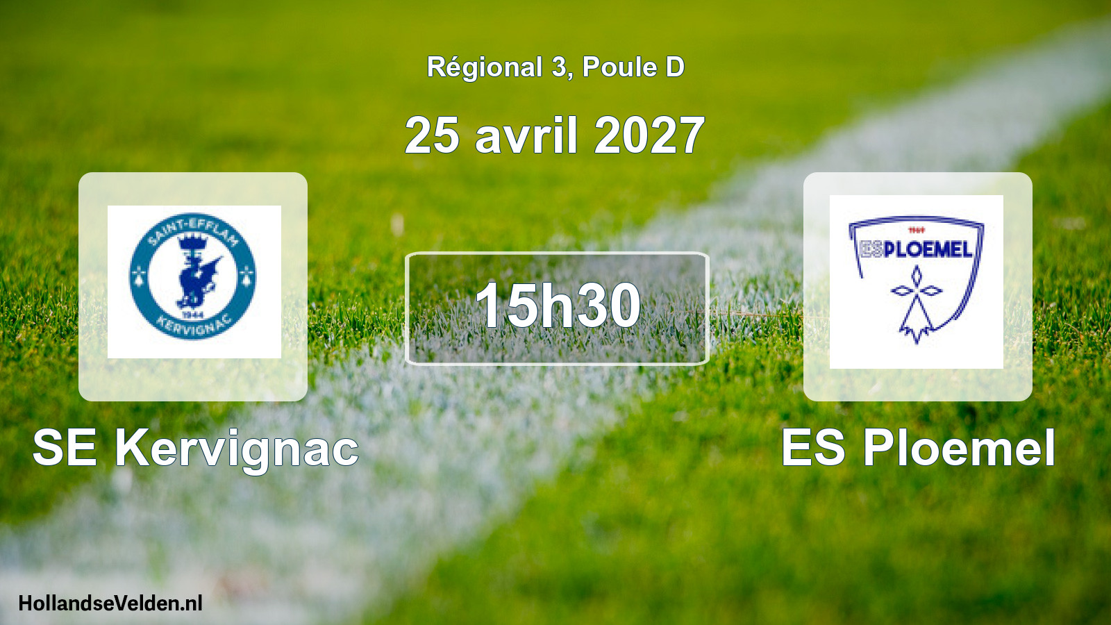 Scheduled Match: SE Kervignac - ES Ploemel (25 April 2027)