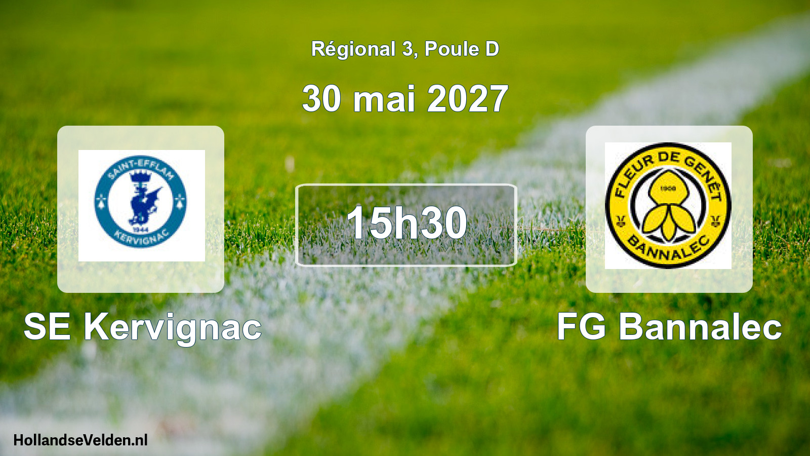 Geplande wedstrijd: SE Kervignac - FG Bannalec (30 mei 2027)