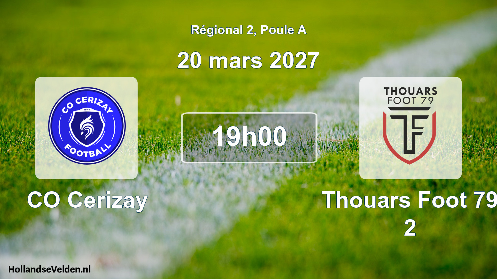 Scheduled Match: CO Cerizay - Thouars Foot 79 2 (20 March 2027)